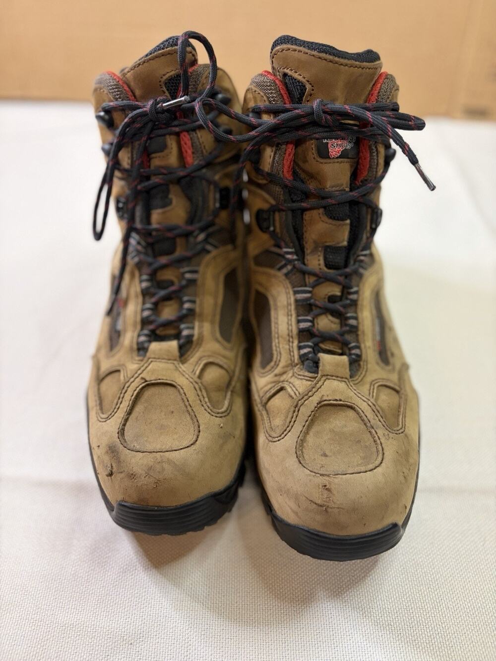 Red Wing TruHiker Boots Men’s Size 12 D 6674 Waterproof Safety Toe Vibram Work